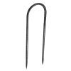 12-Inch 8 Pack Rebar Stakes Heavy Duty U Shape Galvanized Steel Ground Anchors