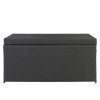 Simple And Practical Outdoor Ratton Deck Box Storage Box Black Four-Wire