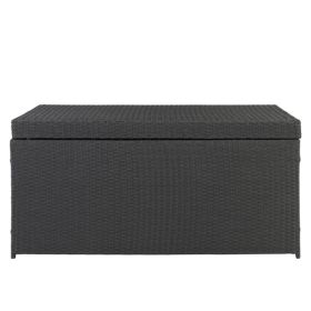 Simple And Practical Outdoor Ratton Deck Box Storage Box Black Four-Wire