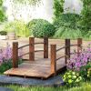 Wooden Garden Bridge Arc Footbridge ( Amazon Shipping)(Prohibited by WalMart)