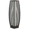 Gray Waterproof Outdoor Floor Lamp with Auto On/Off LED Lights