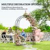 Steel Garden Arch with Gate ( Amazon Shipping)(Prohibited by WalMart)