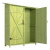 Fir Wood Shed Garden Storage Shed Green