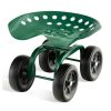 360° Garden Rolling Workseat with Swivel Seat and Adjustable Height