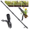 63'' Weed Puller Tool with Long Handle, Stand up Weed Puller with 4 Claw Steel Head, Weed Root Remover Tool for Garden & Lawn Care
