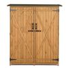 Fir Wood Shed Garden Storage Shed Wood Color & Green