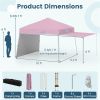 14 X 9.2 FT Pop up Canopy Tent - Pink