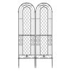 2 Pack 16" x 61" Rustproof Iron Garden Trellis