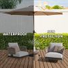 10FT Patio Umbrella, Outdoor Table Umbrella with Push Button Tilt and Crank