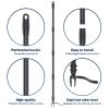 63'' Weed Puller Tool with Long Handle, Stand up Weed Puller with 4 Claw Steel Head, Weed Root Remover Tool for Garden & Lawn Care