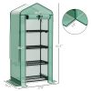 4 Tier Mini Small Greenhouse Green