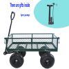 Wagon Cart Garden Cart Trucks Make It Easier To Transport Firewood Green