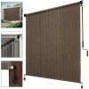 Outdoor Sun Shade Screen for Patio Gazebo Porch Cordless Roll Up Design UV Protection Roller Blind for Deck Balcony Backyard Garden Pergola Privacy Su