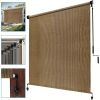 Outdoor Sun Shade Screen for Patio Gazebo Porch Cordless Roll Up Design UV Protection Roller Blind for Deck Balcony Backyard Garden Pergola Privacy Su