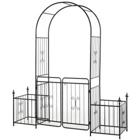 Metal Garden Arch ( Amazon Shipping)(Prohibited by WalMart) (Color: as picture)
