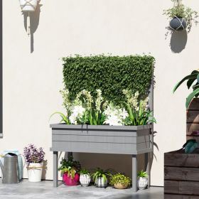 Wooden Planter, Flower shelf,Wood Planter Box (Color: as picture)