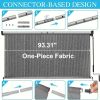 Outdoor Sun Shade Screen for Patio Gazebo Porch Cordless Roll Up Design UV Protection Roller Blind for Deck Balcony Backyard Garden Pergola Privacy Su