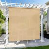 Outdoor Sun Shade Screen for Patio Gazebo Porch Cordless Roll Up Design UV Protection Roller Blind for Deck Balcony Backyard Garden Pergola Privacy Su
